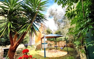 Appartement 2 pers coeur de ville avec jardin, gare à pied